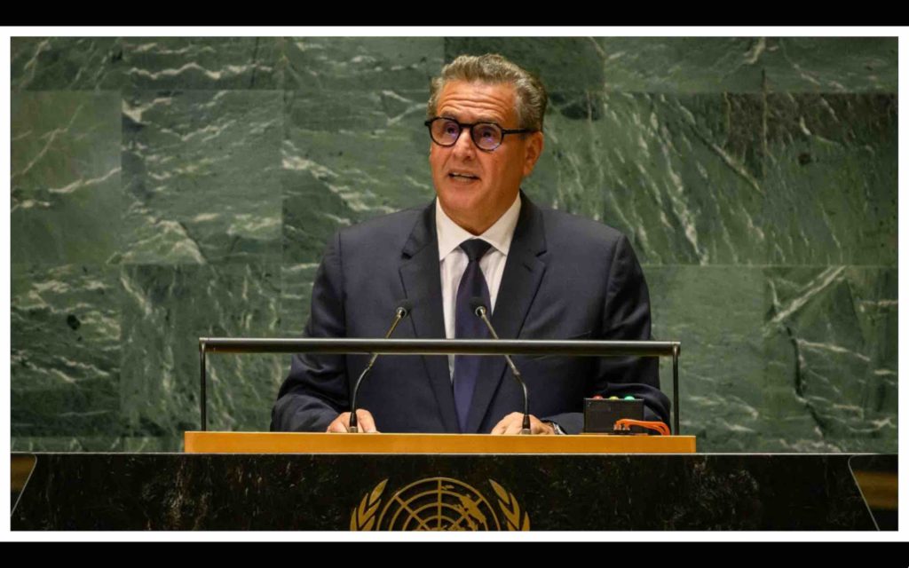 (Vidéo fr) ONU chef du gouvernement marocain Aziz Akhannouch