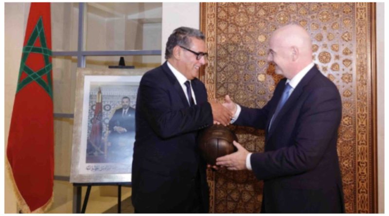 Aziz Akhannouch Gianni Infantino Maroc FIFA Morocco