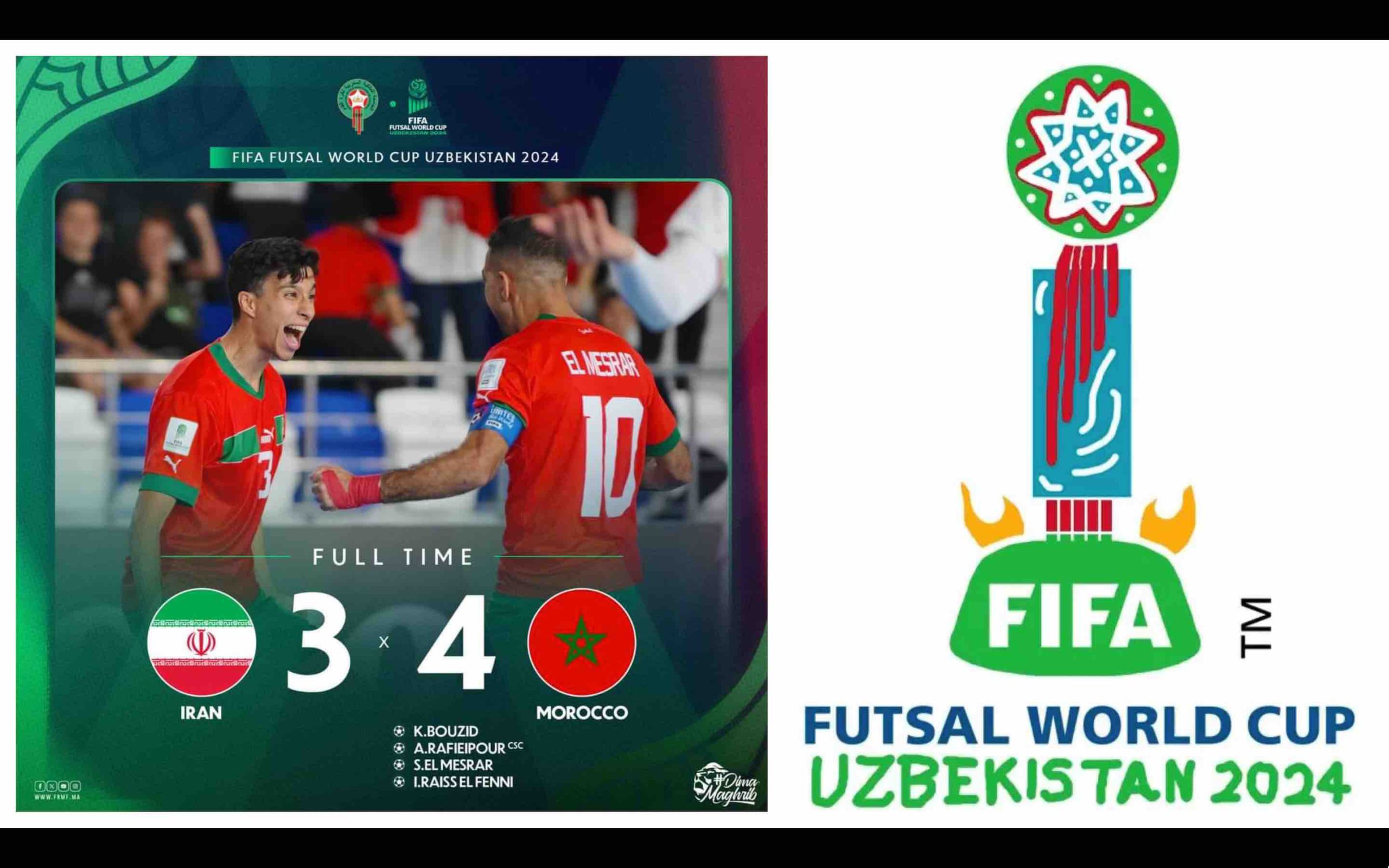 Maroc Coupe du monde de futsal 2024 World Cup Morocco Iran