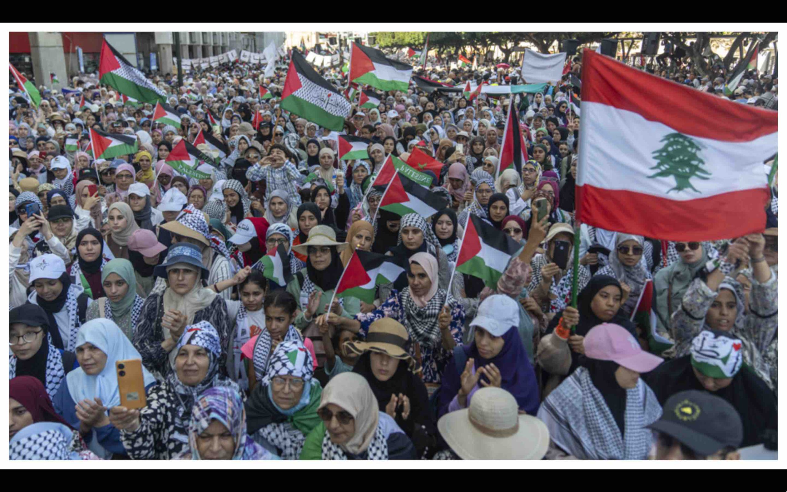 Maroc manifestation Palestine Liban