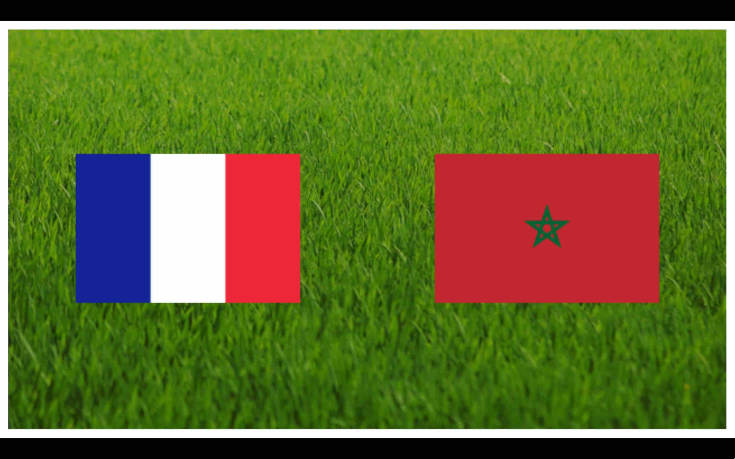 match Maroc vs France foot football