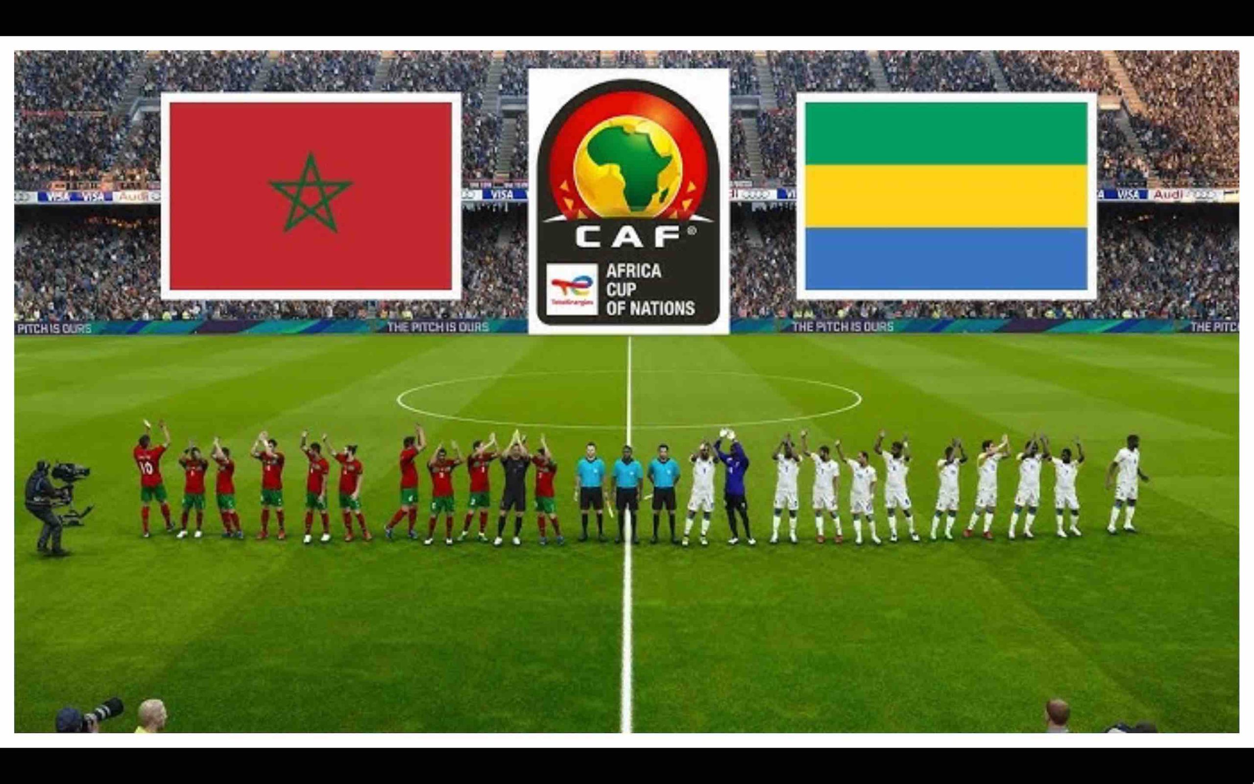 Match Maroc vs Gabon foot football CAN Morocco 2025