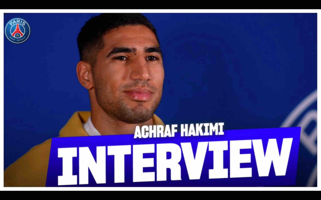 PSG interview Achraf Hakimi
