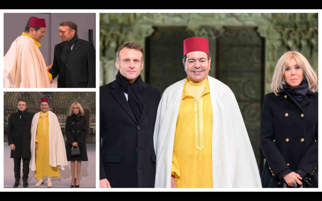prince Moulay Rachid Emmanuel Macron Brigitte Macron