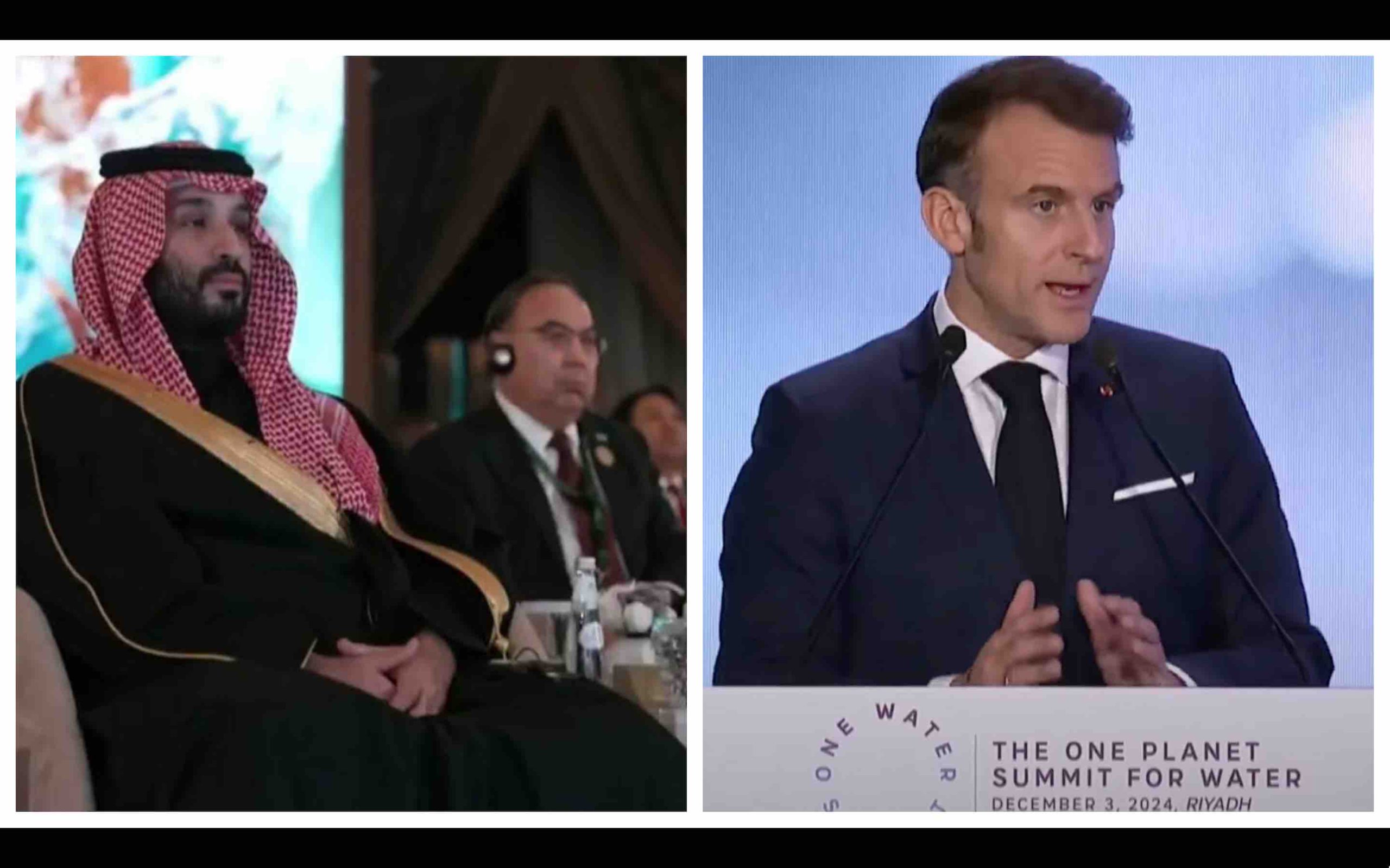 (Vidéo) Arabie saoudite Emmanuel Macron politique gestion eau autoroutes Maroc Morocco One Planet Summit Water