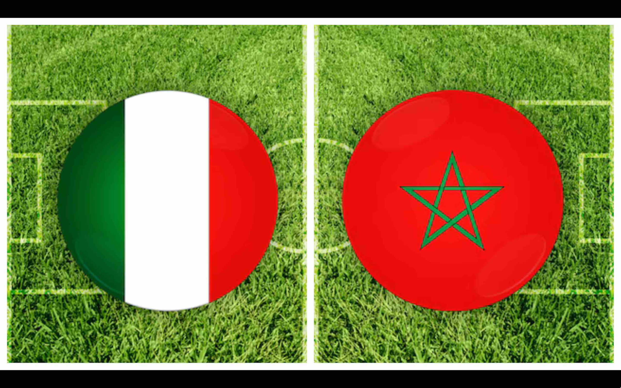 foot Maroc vs Italie football Morocco vs Italia