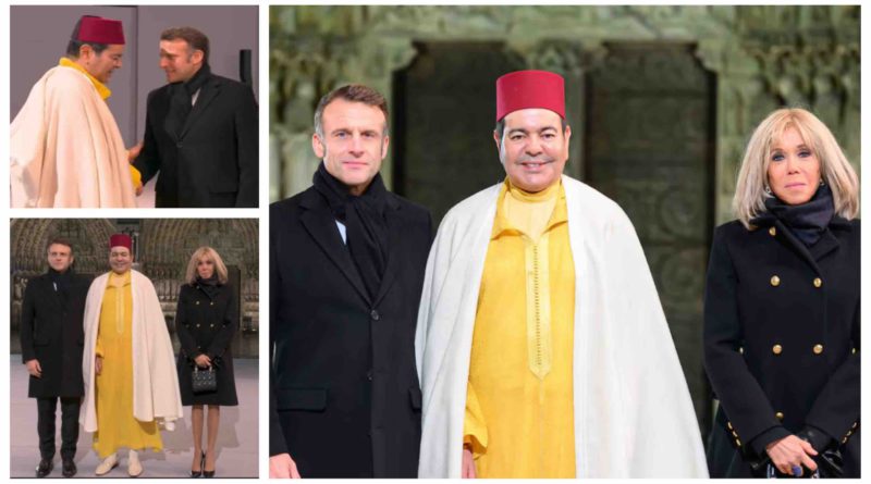 prince Moulay Rachid Emmanuel Macron Brigitte Macron