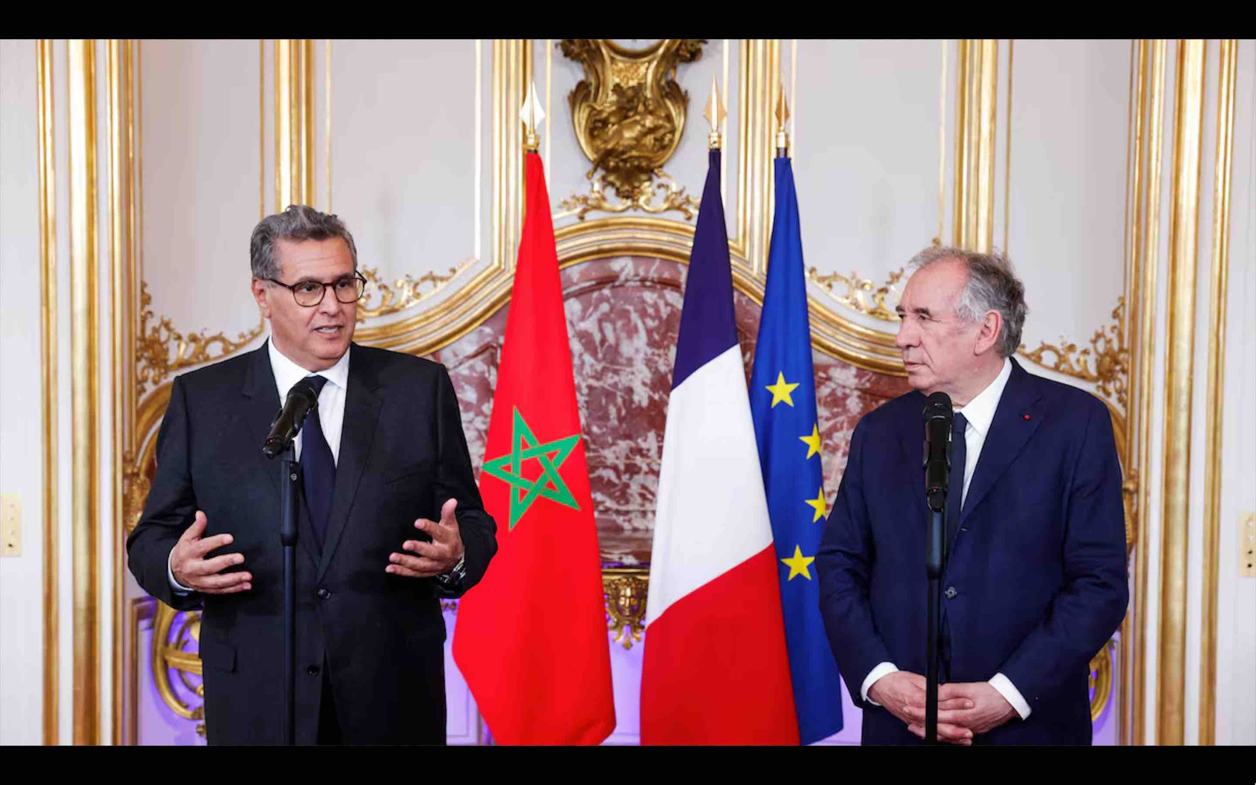 Maroc France Aziz Akhannouch François Bayrou Morocco