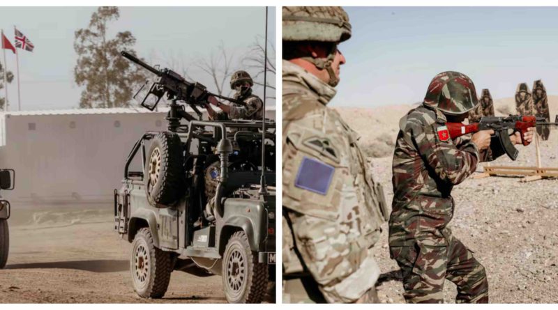 Exercice militaire Jebel Sahara Maroc Royaume-Uni Morocco