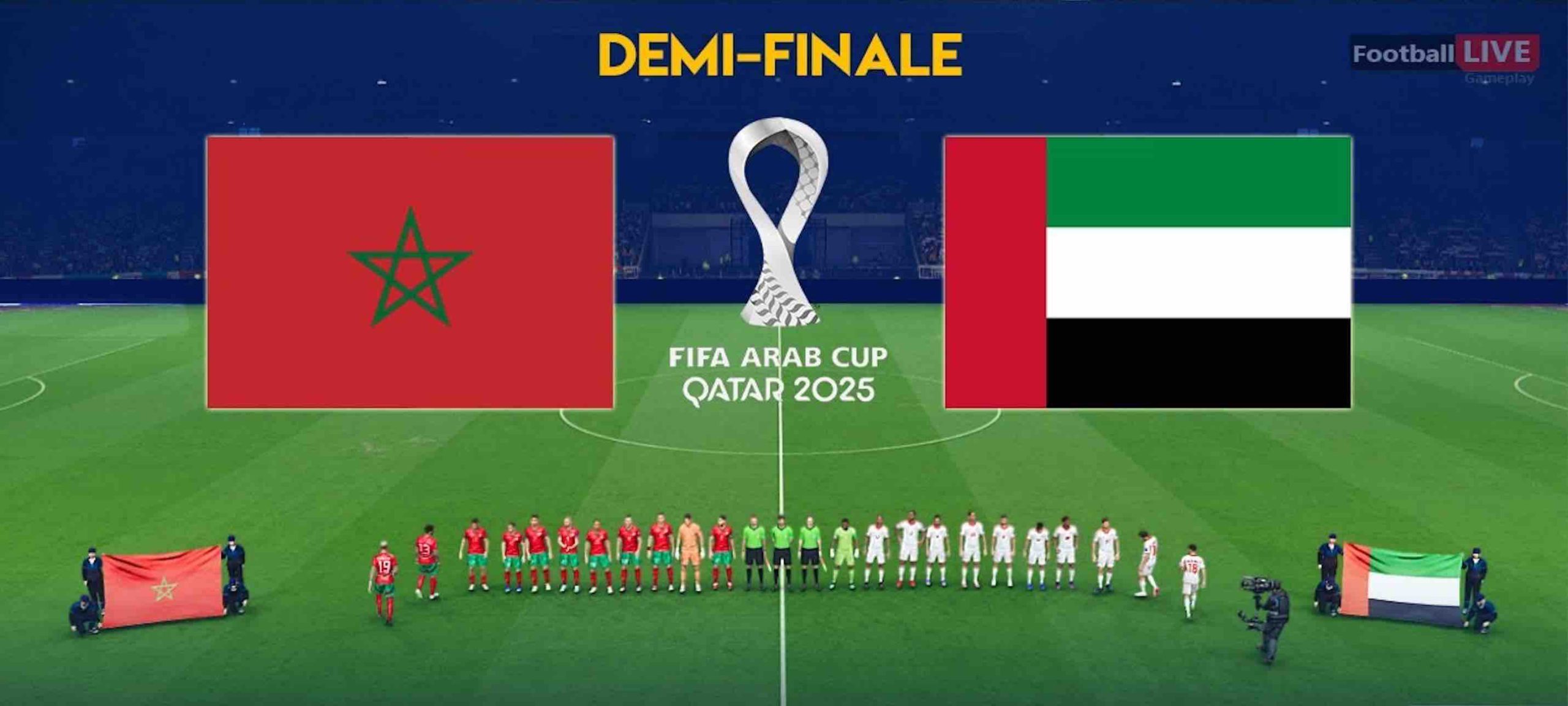 Coupe arabe: demi-finale Maroc-Émirats arabes unis