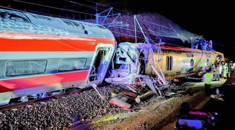 Accident de trains en Espagne