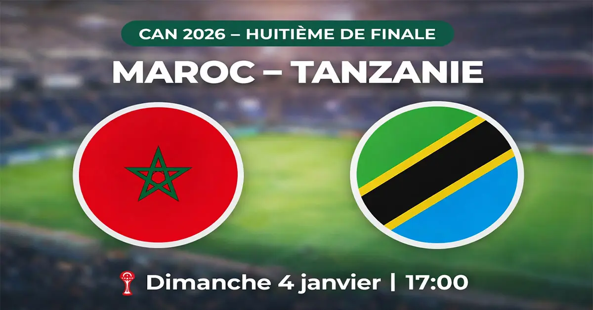 CAN-2025 Maroc Tanzanie Morocco Tanzania