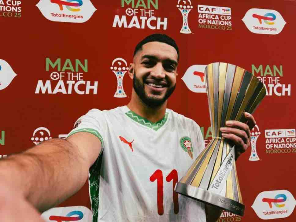 Ismaël Saibari homme du match Maroc Cameroun